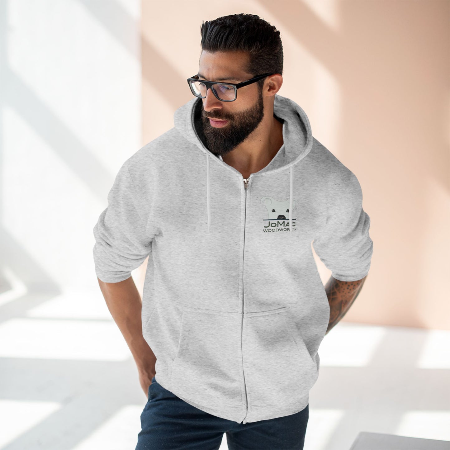 JoMac Logo Unisex Zip Hoodie